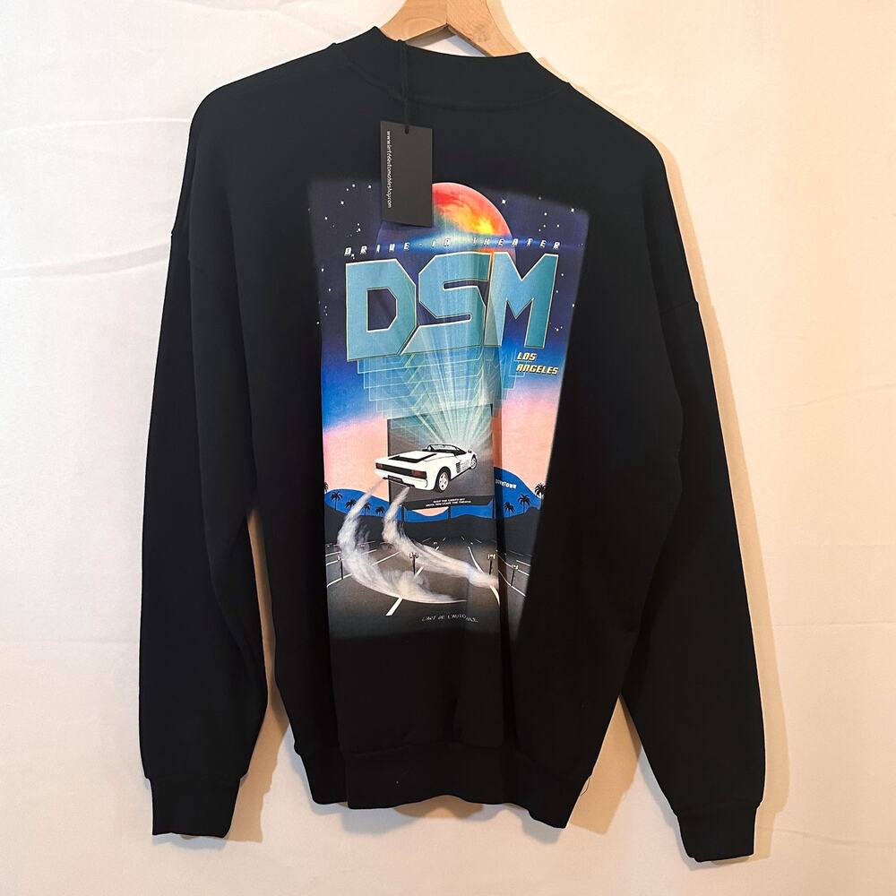NWT KAR's L’Art De l’Automobile Dover Street LA Crew Sweatshirt Sz. L